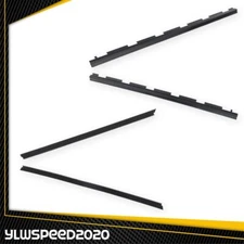 4Pcs Fit For Chevy Truck Inner & Outer Window Sweep Felt Seal Weatherstrip Kit