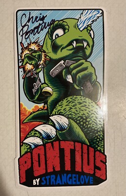 Chris Pontius Autograph StrangeLove Skateboard Signed