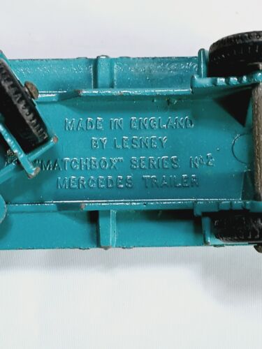 Lesney Matchbox #1 AND #2 Mercedes Truck With matching Trailer= Boxes Included - Picture 14 of 17