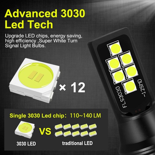 2x 9005 HB3 LED High Beam Daytime Running Light Bulb DRL Lamp Red High Power - Picture 6 of 10