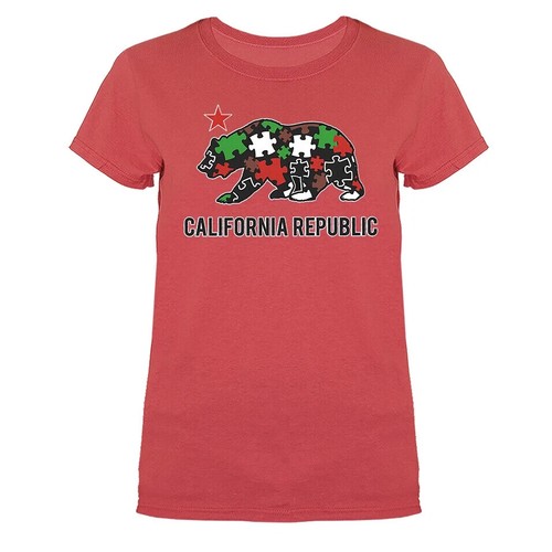 Golden State California Cali Life Cali Bear Women's T-shirt - Picture 15 of 19