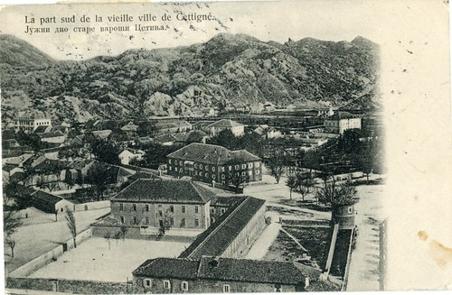 Montenegro Sc#-CETTIJNE-11/10/12-Postcard View THE SOUTHERN PART OF THE OLD TOWN - Picture 2 of 2