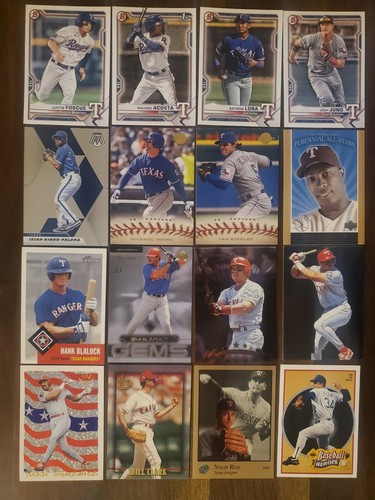 144-Card Texas Rangers Lot, #'d Refractor, Game-Used, Nolan Ryan, DeGrom, Seager - Picture 5 of 11