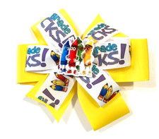Beautiful 2nd Grade Rocks Inspired Hair Bow