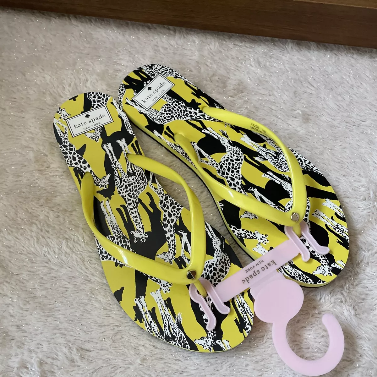 Kate spade hotsell yellow flip flops