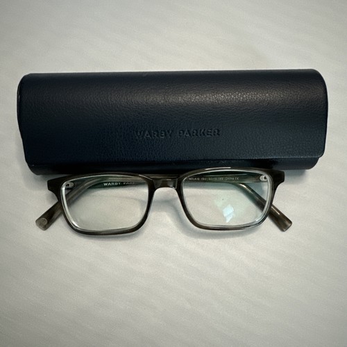 WARBY PARKER Wilkie 150 Greystone Frames For Glasses 50-18-145 Case & Cloth - Picture 7 of 7