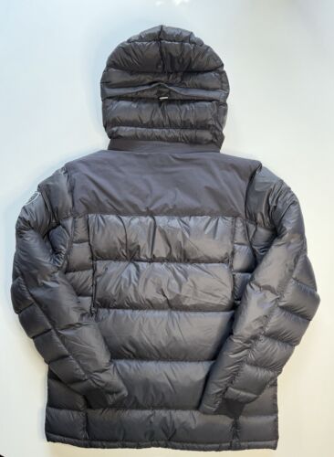 KUHL Crossfire Goose Down Hooded Jacket Mens Large Black Lightweight Never Worn - Picture 13 of 18