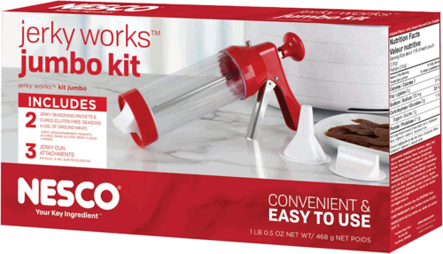 Jumbo Dry Beef Jerky Kit Original Geschmack Gewürz Kur Jerky Gun Sticks Streifen - Bild 6 von 12