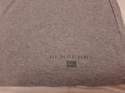 Authentic burberry Women's Scoop Neck Cotton Grey Tee Sz XS - Picture 6 of 8