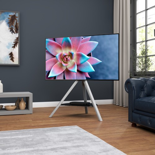 AVF Hoxton TV Floor Stand - Free-standing Tripod TV Unit, Wood Legs, 32"-70" - Picture 27 of 33