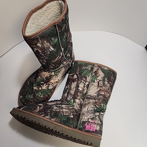 RealTree Girl Women’s Sz. 9M Mossy Oak Camo Mukluk Carson Hunting Boots - Picture 8 of 15