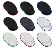 Mouse Pad With Wrist Rest Support  Stitched Edges, Durable Ergonomic Gaming Pad