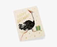 Rifle Paper Co. Birthday Greeting Card - Ostrich