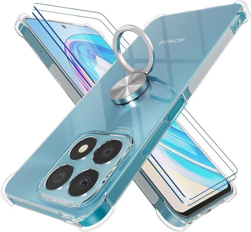 Funda para teléfono Honor X6b transparente a prueba de golpes anillo gel cubierta - Imagen 1 de 13