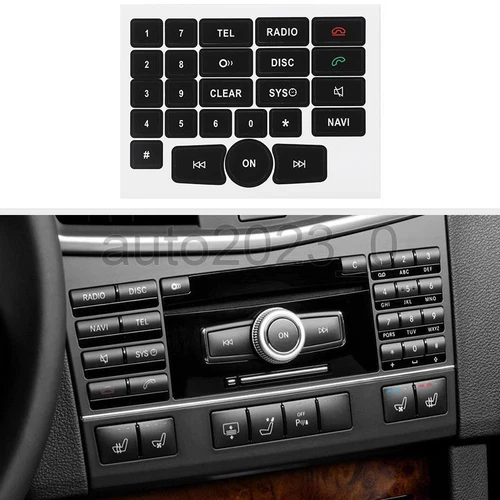 Button Repair Kit Window Switch Sticker For 2010-14 Mercedes Benz ML350 A B E350 - Foto 6 di 10