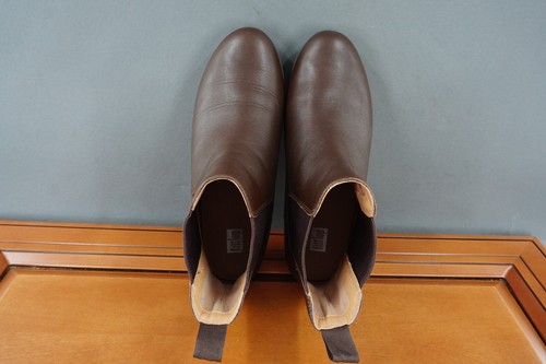 FitFlop Sumi Chelsea Shoes Women Size 9 Brown Leather Pull On Ankle Bootie WP - Picture 8 of 11