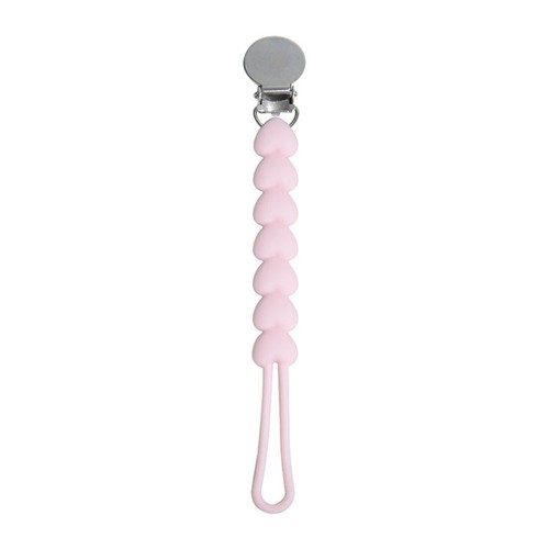 Silicone Pacifier Chain Pacifier Anti-Drop Chain Stainless Steel Clip Round Bead - Picture 18 of 36