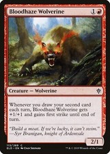 BLOODHAZE WOLVERINE X 4 N/M- THRONE OF ELDRAINE MAGIC THE GATHERING