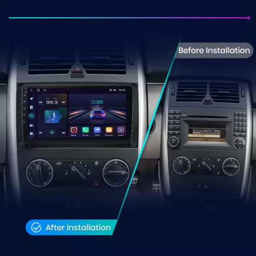 Radio de coche 128G Qualcomm CarPlay para Mercedes-Benz clase A/B/Vito W169 W639 W245 - Imagen 1 de 14