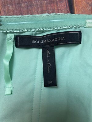 BCBGMAXAZRIA Women's Alicia Silk Opaline Green Charmeuse