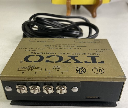Vtg Tyco N Scale Model #899 T Hobby Transformer Power Pack 9VA 18VDC 20VAC - Picture 5 of 5