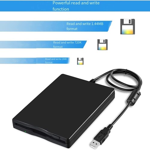 Unidad de lector de disquetes USB 3,5 puertos externos??hasta 1,44 MB unidad de disquete FDD - Imagen 4 de 12