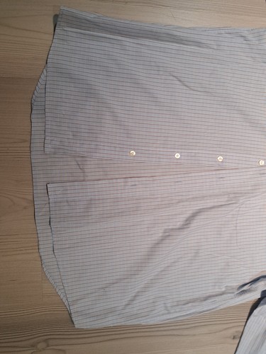 LACOSTE button front shirt size 44 blue check plaid gator logo france  - Picture 3 of 7