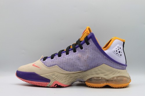 Nike Lebron 19 Low "Mismatch" Purple/Yellow Shoes Men's Size 8.5 DO9829-500 - Picture 2 of 8