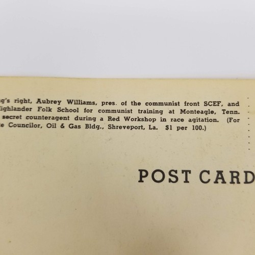 Martin Luther King Jr. an kommunistischer Ausbildungsschule Postkarte Souvenir Vintage - Bild 9 von 10
