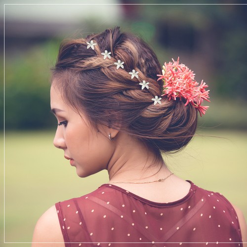 Diamante Floral Hair Pins Set Bridal Wedding Pins Bridesmaid Pearls Bridal Clip - Picture 2 of 46