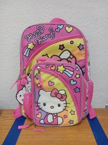 Hello Kitty Backpack Book Bag w/ Matching Attachable Lunch Pale SANRIO NEW TAGS
