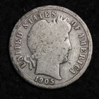 1905-S Silver Barber Dime GOOD FREE SHIPPING