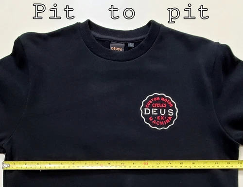 Deus Ex Machina Custom Motorcycles Graphic Print Sweatshirt Adult Sz S *Note image 6
