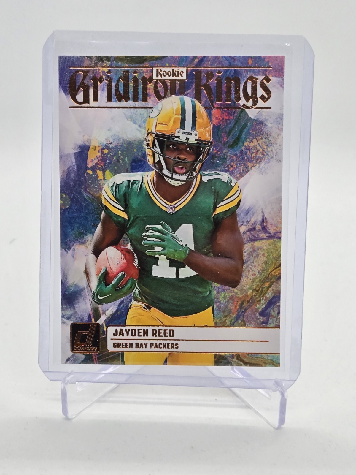 2023 Donruss #RGK-14 Jayden Reed Rookie Gridiron Kings Green Bay Packers