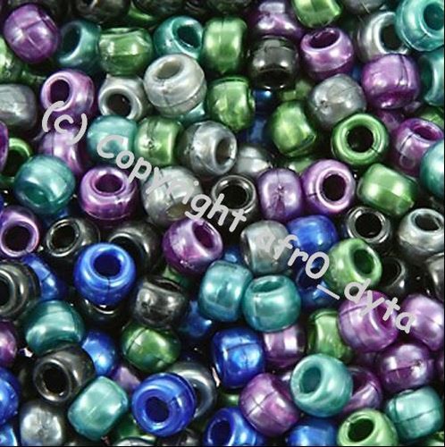 500 or 1000 Pony Beads Mixed 9x6mm Barrel Shape For Jewellery Making - Picture 10 of 13