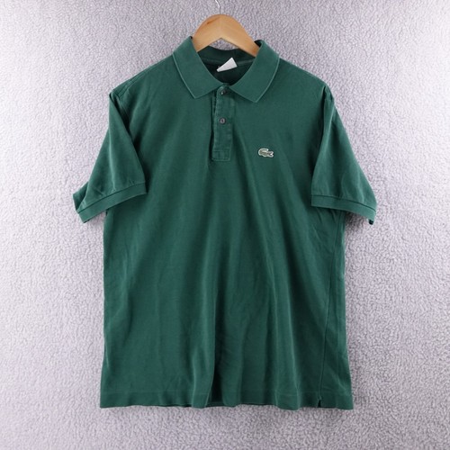 Polo uomo Lacoste verde manica corta taglia 5 logo coccodrillo preppy - Foto 2 di 7