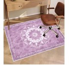 Office Chair Mat for Hardwood Floor Washable Office Rug Light Purple NEW 4 X 5