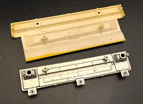 Vintage Tamiya Clod Buster Chrome Bow Tie Grille & Chervrolet Tailgate - Picture 5 of 7