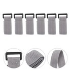 6 stücke Einstellbare Lunchbox Gummibänder Outdoor Bento Box Gurte (grau)