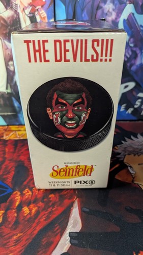2019 David Puddy Seinfeld Support The Team Bobblehead New Jersey Devils NIB - Bild 7 von 8