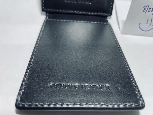 BRAND NEW Cole Haan Leather Magnetic Money Clip Wallet with Window Black - RFID - Picture 9 of 9