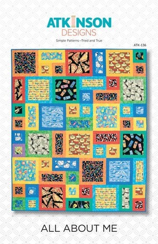 It's All About Me Quilt Pattern Atkinson Designs Piece Uses Fat Quarters