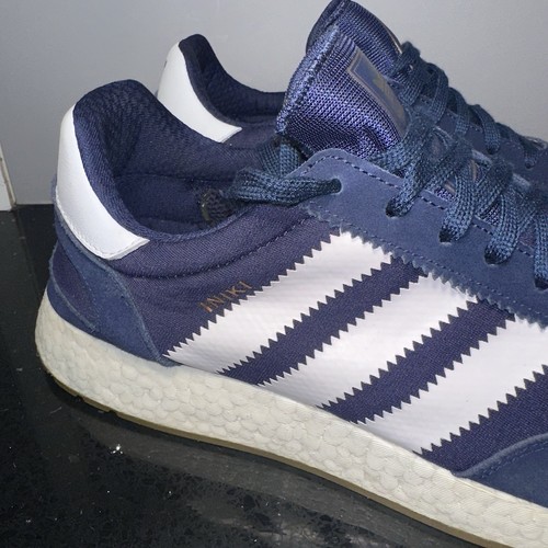 Tenis universitarios para hombre ADIDAS Iniki Runner Boost azul marino blanco talla US 13 #37658 - Imagen 3 de 13