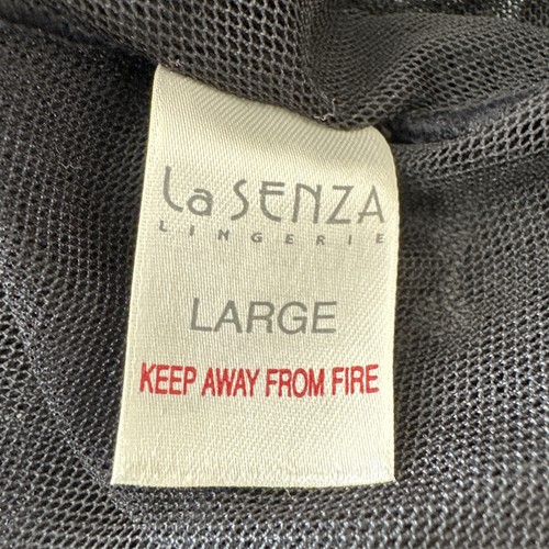 LA SENZA L WOMEN UK 14 Black Sheer Babydoll Nightie BNWT - Picture 10 of 10