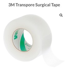 Medical Tape 3M Transpore Plastic 1 Inch X 10 Yard Transparent, 1 Roll - 1527-1