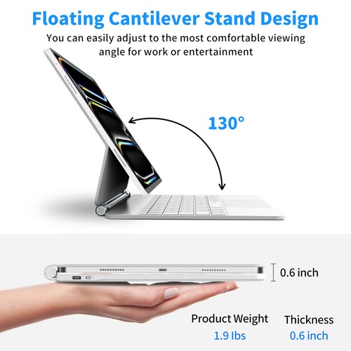 Funda iPad Pro 13 pulgadas con teclado (M4, 2024), Magic Keyboard iPad Pro 13 pulgadas... - Imagen 6 de 9