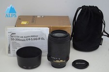 Nikon AF-S DX NIKKOR 55-200mm F4-5.6G ED VR Lens for F Mount w/ Box 251027g