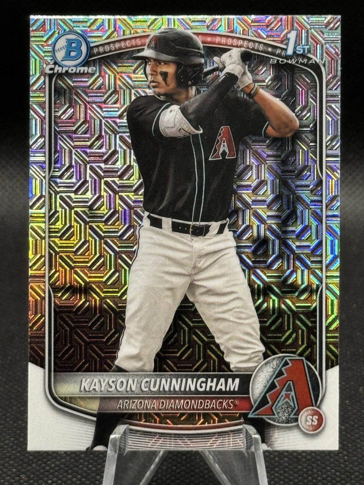 2025 Bowman Draft BDC-84 Kayson Cunningham Mojo Refractor Arizona Diamondbacks