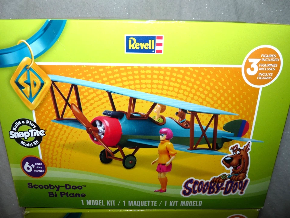 NIB Revell Scooby-Doo Mystery Machine Van Build & Play SnapTite Model & Bi-plane - Image 2 of 4