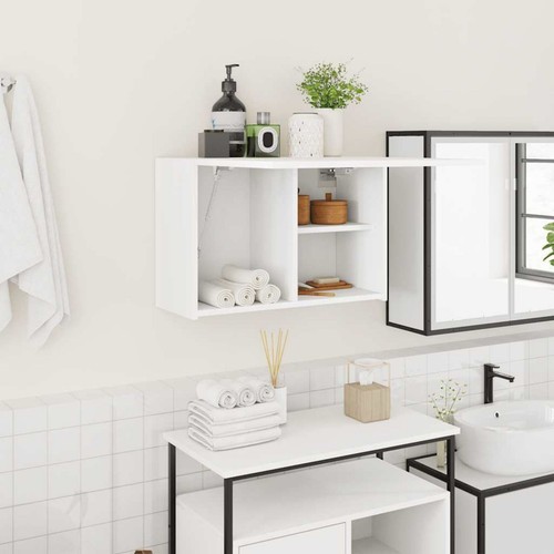 Badezimmer Hängeschrank Hängeschrank Aufbewahrungsschrank Ingenieurholz vidaXL - Bild 3 von 45